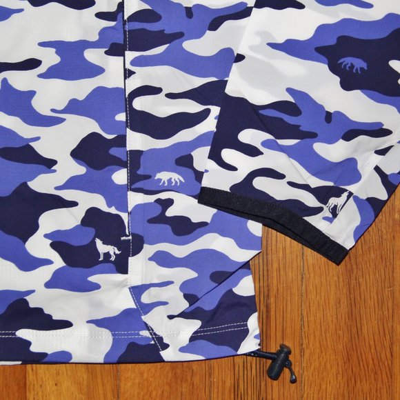 Greyson Camoscape Trailwolf Lightweight Windproof Golf Jacket Mens M L Cobalt - Picture 4 of 7